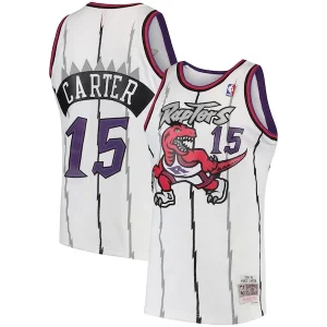 Trendy Vince Carter Toronto Raptors 1998/99 Hardwood Classics Swingman Jersey White/Purple