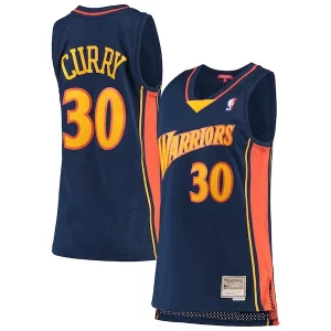 Lussuoso Stephen Curry Golden State Warriors Women's 2009 10 Hardwood Classics Swingman Jersey Navy