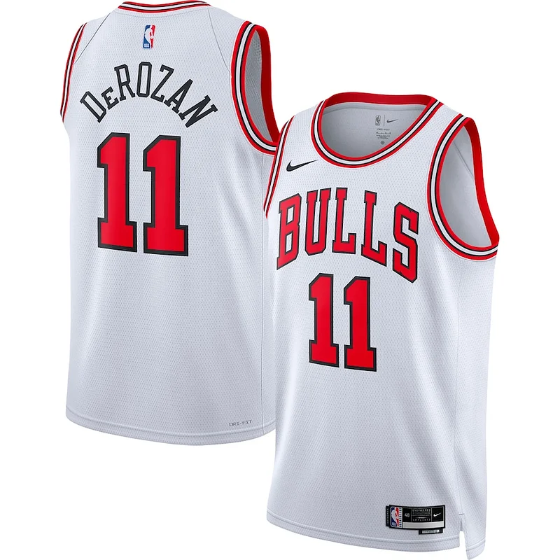 Carino Bellissimo Trendy DeMar DeRozan Chicago Bulls Nike Unisex 2022/23 Swingman Player Jersey White Association Edition