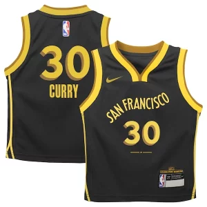 Meraviglioso Stephen Curry Golden State Warriors Nike Toddler Swingman Replica Jersey City Edition Black