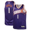 Eccezionale Devin Booker Phoenix Suns Nike Youth Swingman Jersey Icon Edition Purple