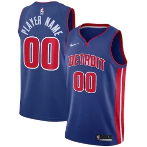 Bellissimo Classico Detroit Pistons Nike Swingman Custom Jersey Blue Icon Edition