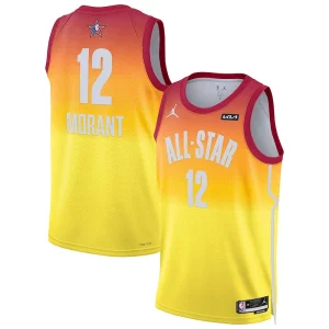 Pratico Magnifico Ja Morant Jordan Brand 2023 NBA All Star Game Swingman Jersey Orange