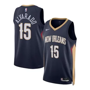 Fascinante Splendido Fantastico Jose Alvarado New Orleans Pelicans Nike Unisex Swingman Jersey Icon Edition Navy