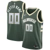 Meraviglioso Lussuoso Milwaukee Bucks Nike Swingman Custom Jersey Green Icon Edition
