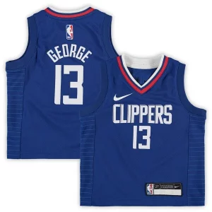 Cool Bellissimo Robusto Paul George LA Clippers Nike Toddler 2020/21 Replica Jersey Icon Edition Royal