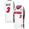 Comodo Magnifico Dwyane Wade Miami Heat Unisex Hall of Fame Class of 2023 Throwback Swingman Jersey White