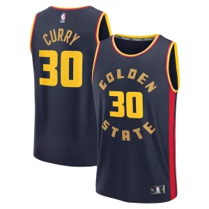 Attraente Classico Stephen Curry Golden State Warriors 2024/25 Fast Break Player Jersey City Edition Navy