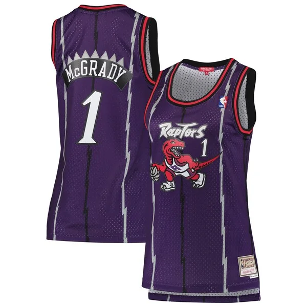 Cool Sofisticato Magnifico Tracy McGrady Toronto Raptors Women's 1998/99 Hardwood Classics Swingman Jersey Purple
