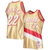Delizioso Bellissimo Clyde Drexler Portland Trail Blazers 75th Anniversary 1991/92 Hardwood Classics Swingman Jersey Gold