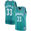 Attraente Raffinato Sofisticato Alonzo Mourning Charlotte Hornets 1992/93 Hardwood Classics Swingman Jersey Teal