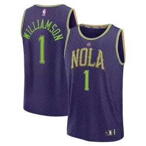 Trendy Fascinante Zion Williamson New Orleans Pelicans 2024/25 Fast Break Player Jersey City Edition Purple