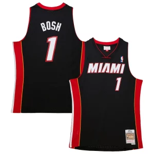 Bellissimo Resistente Chris Bosh Miami Heat Hardwood Classics Swingman Jersey Black