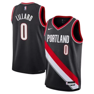 Accattivante Damian Lillard Portland Trail Blazers Nike Youth Swingman Jersey Icon Edition Black