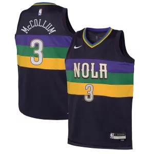 Magnifico CJ McCollum New Orleans Pelicans Nike Youth Swingman Jersey City Edition Purple