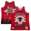 Elegante Chicago Bulls x Tats Cru Hardwood Classics Fashion Jersey Red