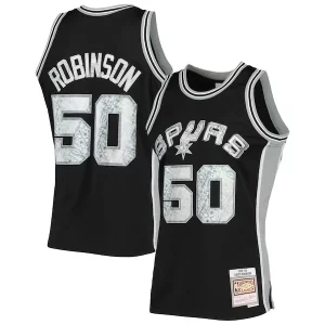 Robusto David Robinson San Antonio Spurs 1998/99 Hardwood Classics NBA 75th Anniversary Diamond Swingman Jersey Black
