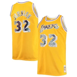 Classico Sofisticato Magic Johnson Los Angeles Lakers Big & Tall 1984/85 NBA 75th Anniversary Diamond Swingman Jersey Gold