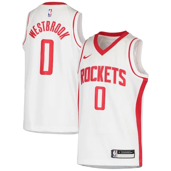 Accattivante Eccezionale Russell Westbrook Houston Rockets Nike Youth Swingman Jersey Association Edition White