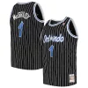 Fascinante Resistente Tracy McGrady Orlando Magic 2003/04 Big & Tall Hardwood Classics Swingman Jersey Black/Blue