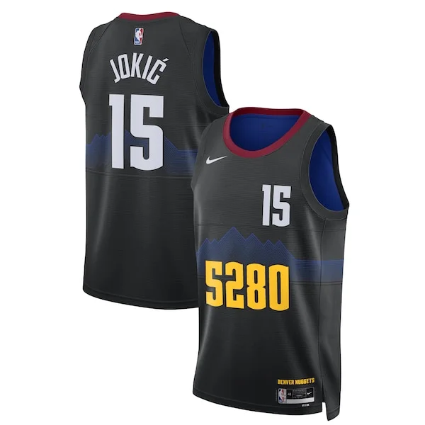 Moderno Gorgeous Nikola Jokic Denver Nuggets Nike Unisex 2023/24 Swingman Jersey Black City Edition