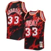 Prestigioso Accattivante Alonzo Mourning Miami Heat 1996/97 Hardwood Classics Marble Swingman Jersey Black