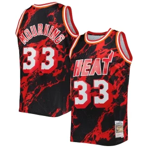 Prestigioso Accattivante Alonzo Mourning Miami Heat 1996/97 Hardwood Classics Marble Swingman Jersey Black