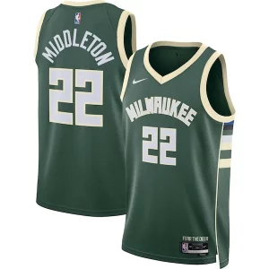 Moderno Khris Middleton Milwaukee Bucks Nike Unisex Swingman Jersey Icon Edition Hunter Green