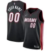 Resistente Miami Heat Nike 2021/22 Diamond Swingman Custom Jersey Icon Edition Black