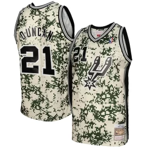 Eccezionale Carino Moderno Tim Duncan San Antonio Spurs 2013/14 Swingman Jersey Camo