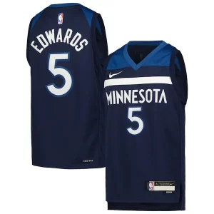 Raffinato Fascinante Anthony Edwards Minnesota Timberwolves Nike Youth Swingman Jersey Icon Edition Navy