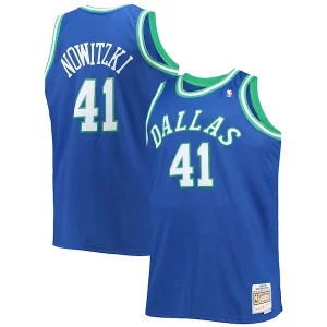 Meraviglioso Magnifico Dirk Nowitzki Dallas Mavericks Big & Tall 1998/99 Hardwood Classics Swingman Jersey Blue