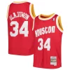 Lussuoso Cool Hakeem Olajuwon Houston Rockets Youth Swingman Throwback Jersey Red