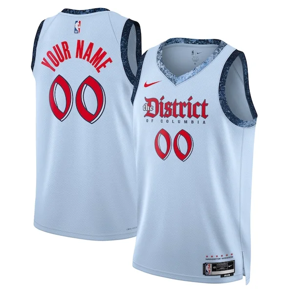 Classico Washington Wizards Nike Unisex 2024/25 Custom Swingman Jersey City Edition Powder Blue