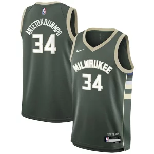 Trendy Giannis Antetokounmpo Milwaukee Bucks Nike Youth Swingman Jersey Icon Edition Hunter Green