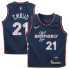 Versatile Attraente Raffinato Joel Embiid Philadelphia 76ers Nike Preschool Swingman Replica Jersey City Edition Navy