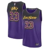 Trendy LeBron James Los Angeles Lakers Youth 2024/25 Fast Break Player Jersey City Edition Purple