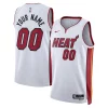 Resistente Classico Miami Heat Nike Unisex Swingman Custom Jersey White Association Edition