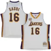 Incantevole Pau Gasol Los Angeles Lakers Unisex Hall of Fame Class of 2023 Throwback Swingman Jersey White