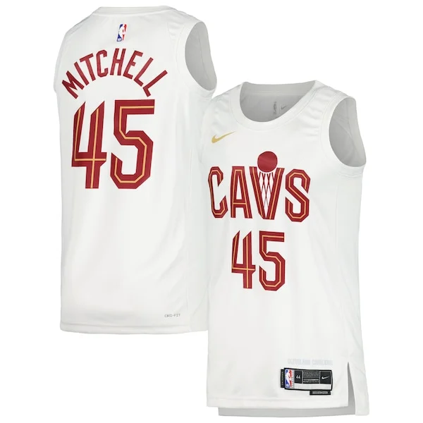 Splendido Robusto Magnifico Donovan Mitchell Cleveland Cavaliers Nike Unisex Swingman Jersey Association Edition White/Wine