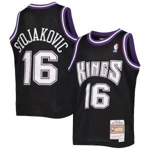 Bellissimo Peja Stojakovic Sacramento Kings Youth 2001/02 Hardwood Classics Swingman Jersey Black