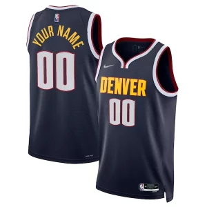 Fantastico Attraente Denver Nuggets Nike 2021/22 Diamond Swingman Custom Jersey Icon Edition Navy