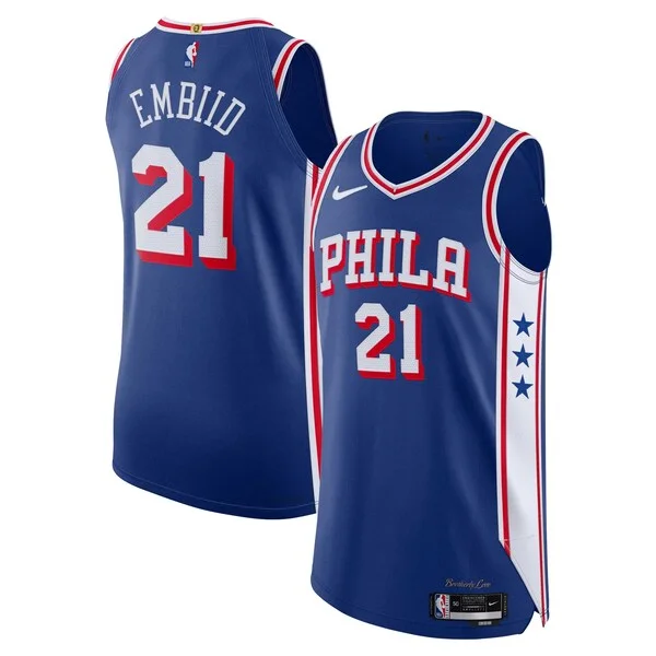 Eccezionale Accattivante Splendido Joel Embiid Philadelphia 76ers Nike Authentic Jersey Association Edition Royal