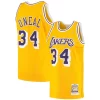 Prestigioso Carino Fascinante Shaquille O'Neal Los Angeles Lakers 1996/97 Hardwood Classics Authentic Jersey Gold