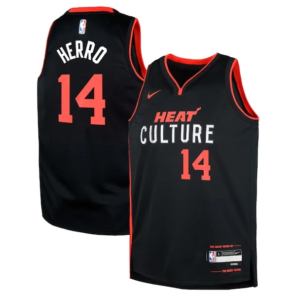Versatile Sofisticato Eccezionale Tyler Herro Miami Heat Nike Youth Swingman Replica Jersey City Edition Black