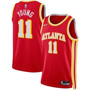 Gorgeous Trae Young Atlanta Hawks Nike Unisex Swingman Jersey Icon Edition Red/White