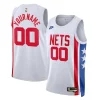 Pratico Accattivante Stupendo Brooklyn Nets Nike Unisex 2022/23 Custom Swingman Jersey Classic Edition White