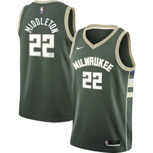 Splendido Khris Middleton Milwaukee Bucks Nike Youth 2021/22 Swingman Jersey Icon Edition Hunter Green