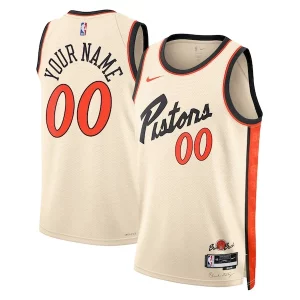 Resistente Lussuoso Trendy Detroit Pistons Nike Unisex 2024/25 Custom Swingman Jersey City Edition White