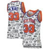 Meraviglioso Comodo Patrick Ewing New York Knicks Women's 1991 Doodle Swingman Jersey White